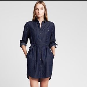BANANA REPUBLIC Dark Chambray Shirtdress